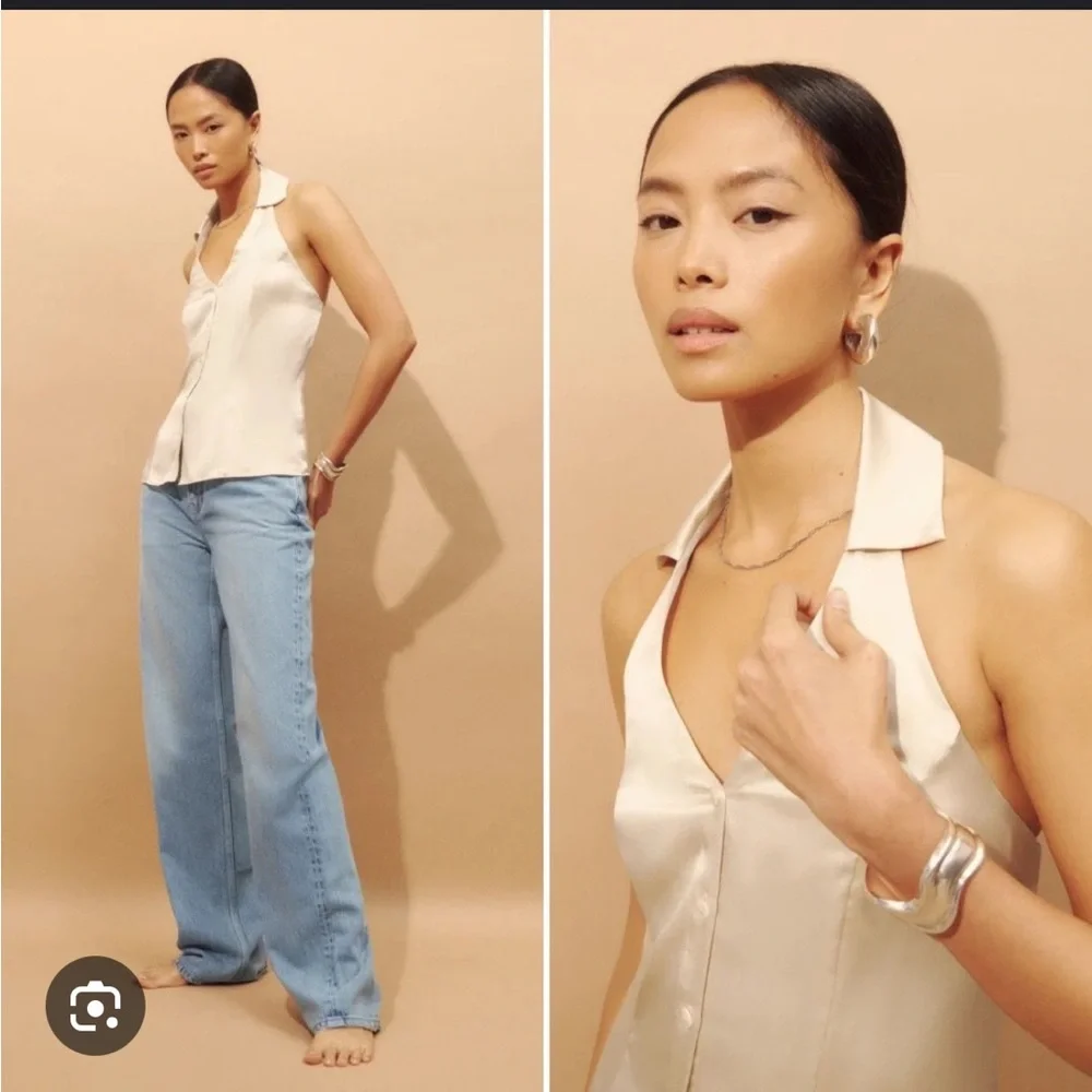 Reformation Erik Silky Top - NWT - Picture 1 of 4